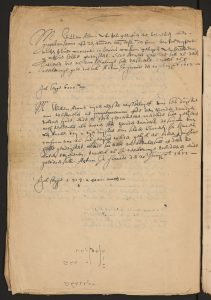 (7) Jacques Specx at Hirado to William Adams at Suruga, 20 June 1612 (f. 16)-2