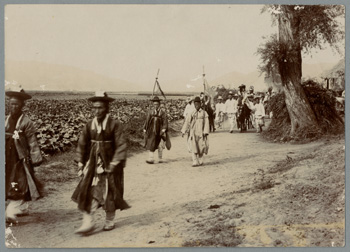 朝鮮風俗］ （官吏一行） | 朝鮮写真絵はがき