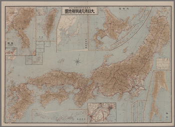 戦前　大地図　世界交通全図　明治42年　大阪毎日新聞社発行　世界地図 戦前 大地図 世界交通全図 明治42年 大阪毎日新聞社発行 世界