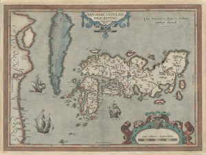 テイシェイラ作の日本列島地図